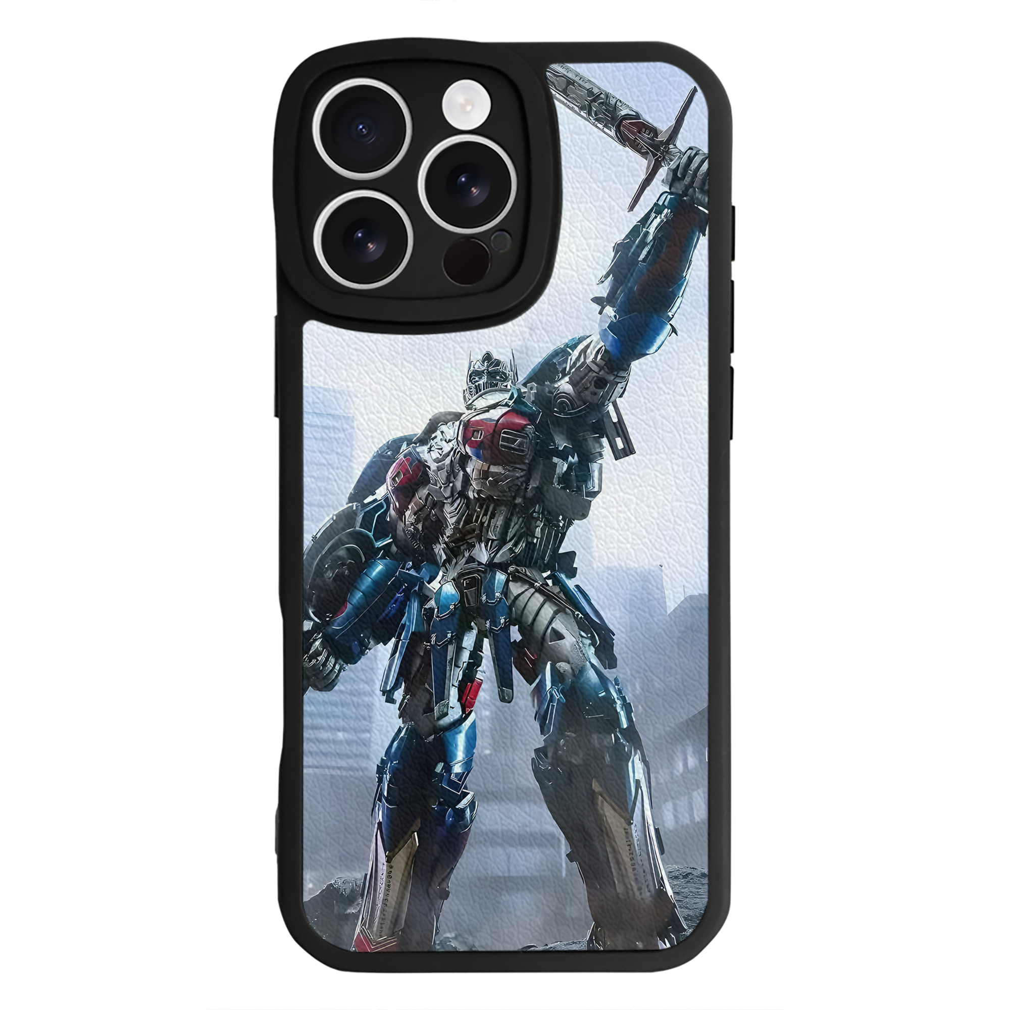 （画像用） Transformers トランスフォーマー 【iPhone 16シリーズ対応】シリコンスマホケース（レザー調） 材質：シリコン